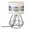 Stolná lampa Elegance, 1x textilné tienidlo (výber zo 6 farieb), (výber z 3 farieb konštrukcie), d