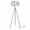 Detská stojacia lampa Minnie, 1x textilné tienidlo, (výber z 2 farieb konštrukcie)