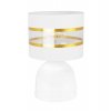 Stolná lampa Elegance, 1x textilné tienidlo (výber zo 6 farieb), (výber z 2 farieb konštrukcie), g