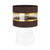 Stolná lampa Elegance, 1x textilné tienidlo (výber zo 6 farieb), (výber z 2 farieb konštrukcie), g