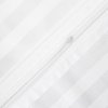 BAMBUSOVÉ OBLIEČKY STRIPE WHITE 180X200 CM, 2KS 70X80 CM, 4 KS 40X40 CM BIELE