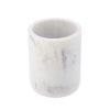 Sada kúpeľňových doplnkov Everist Marble, biela/s čiernymi prvkami