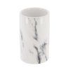 Sada kúpeľňových doplnkov Nardi Marble, biela/s chrómovými prvkami