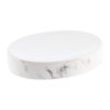 Sada kúpeľňových doplnkov Nardi Marble, biela/s chrómovými prvkami