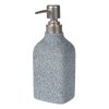 Dávkovač mydla Stone, sivá/s prvkami vo farbe nerez, 260 ml