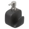 Dávkovač mydla Five, čierna/s prvkami vo farbe nerez, 400 ml