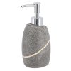 Dávkovač mydla Caldarela, sivá/s chrómovými prvkami, 240 ml