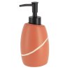 Dávkovač mydla Caldarela, oranžová/s čiernymi prvkami, 240 ml
