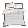 MAKOSATÉNOVÉ OBLIEČKY REINA25A 200X220 CM, 2 KS 70X80 CM BIELE