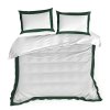 MAKOSATÉNOVÉ OBLIEČKY REINA25B 200X220 CM, 2 KS 70X80 CM BIELE