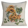 GOBELÍNOVÁ DEKORAČNÁ OBLIEČKA NA VANKÚŠ NATUR 45X45 CM KVETY