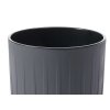 PLASTOVÝ KVETINÁČ STRIPPED ECO 51X30 CM ANTRACITOVÁ