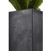 PLASTOVÝ KVETINÁČ NA KOLIESKACH BETONIQUE 60X40X40 CM IMITÁCIA BETÓNU ČIERNA