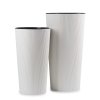 PLASTOVÝ KVETINÁČ URBANIKA ECO SADA 2KS 57X30 CM+46,6X25,5 CM BIELA