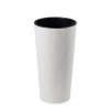 PLASTOVÝ KVETINÁČ URBANIKA ECO SADA 2KS 57X30 CM+46,6X25,5 CM BIELA