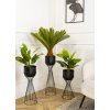 KOVOVÝ KVETINÁČ SO STOJANOM GLAM 46X20 CM ČIERNA