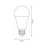 LED žiarovka E27 studená 6000k 15w 1500 lm