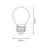 Dekoračná LED žiarovka E27 neutrálna 4000k 5w 600 lm