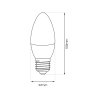 LED žiarovka E27 neutrálna 4000k 7w 600 lm sviečka