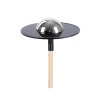 Zapichovacie napájadlo pre vtáky Globe, 116,5x26,5 cm, kov, čierna