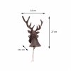 Záhradný zvonček Deer, 27x22 cm, liatina, hnedá