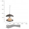 Závesné kŕmidlo pre vtáky Mushroom, 17,5x19,5 cm, plast, čierna