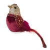 VIANOČNÁ DEKORÁCIA BIRD SADA 6KS 19 CM ČERVENÁ