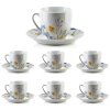 Porcelánová šálka s podšálkou Joy Composition 250 ml sada 6ks