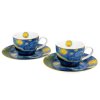 Porcelánová šálka s podšálkou Van Gogh Starry Night 90 ml sada 2ks