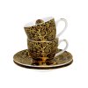 Porcelánová šálka s podšálkou Klimt Tree Of Life 90 ml sada 2ks