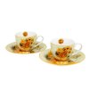 Porcelánová šálka s podšálkou Van Gogh Sunflowers 90 ml sada 2ks