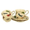 Porcelánová šálka na nohe s podšálkou Dragonfly 260 ml sada 2ks