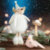 VIANOČNÁ FIGÚRKA REINDEER 42 CM BIELA