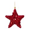 VIANOČNÁ DEKORÁCIA STAR SADA 12KS 11X11 CM ČERVENÁ