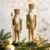 VIANOČNÁ SOŠKA NUTCRACKER 32CM ZLATÁ