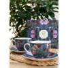 Porcelánová šálka s podšálkou Kilburn Blue 90 ml sada 2ks