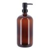 Dávkovač mydla Amber, hnedá/ s čiernymi prvkami, 1000 ml