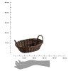 Košík na pečivo Oval Dark, 28x21 cm