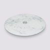 Sklenený otočný servírovací podnos White Marble, (fi) 32 cm