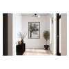 czarny kinkiet scienny siena lampa loft z bialym kulistym kloszem do lazienki kuchni pokoju salonu 1xe14