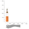 Sklenená fľaša Hollie Orange 600 ml bambusové veko