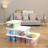 Úložný box Clear, sada 12ks, 16,5x12,5x29,5 cm, transparetná
