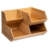 Drevený kuchynský organizér Bam Duo, 35x30,5x12,5 cm
