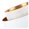 Závesné svietidlo Asti, 1x PVC/biele textilné tienidlo, (fi 40cm), g/c, w