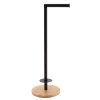 Stojan na toaletný papier Black Bamboo, čierna/s drevenými prvkami, o