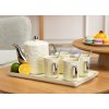 Čajový/kávový set Selena Silver Cream