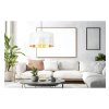 Závesné svietidlo Asti0, 1x biele PVC tienidlo, (fi 40cm), g, b