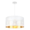 Závesné svietidlo Asti0, 1x biele PVC tienidlo, (fi 40cm), g, w