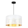 Závesné svietidlo Asti0, 1x biele PVC tienidlo, (fi 35cm), g, b