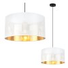 Závesné svietidlo Asti0, 1x biele PVC tienidlo, (fi 35cm), g, b